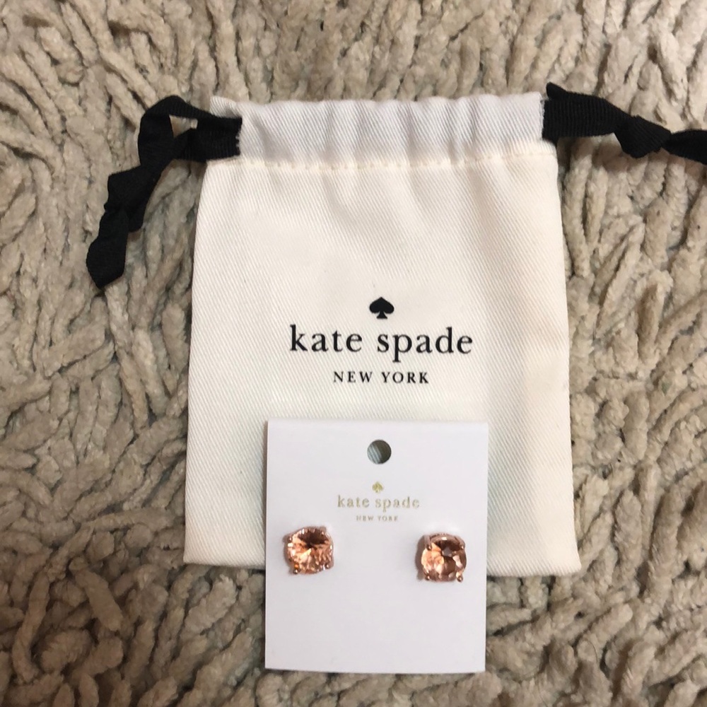 Kate spade rose gold stud earrings